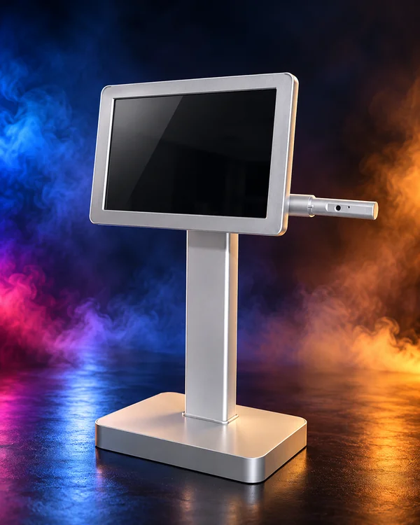 The Genie Intelligent Teaching Console on its stand