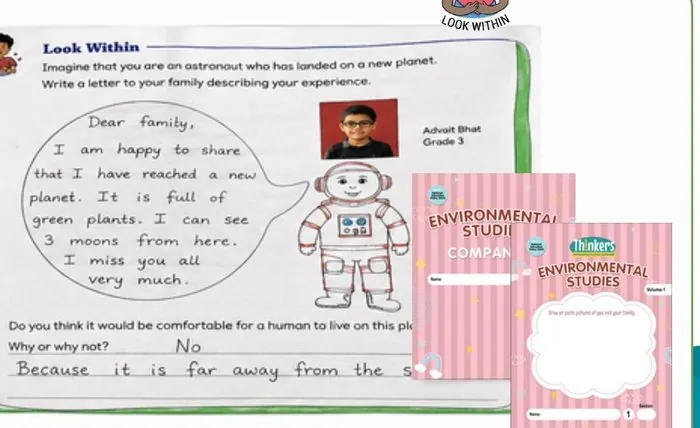 Social Studies student work sample, Class 3